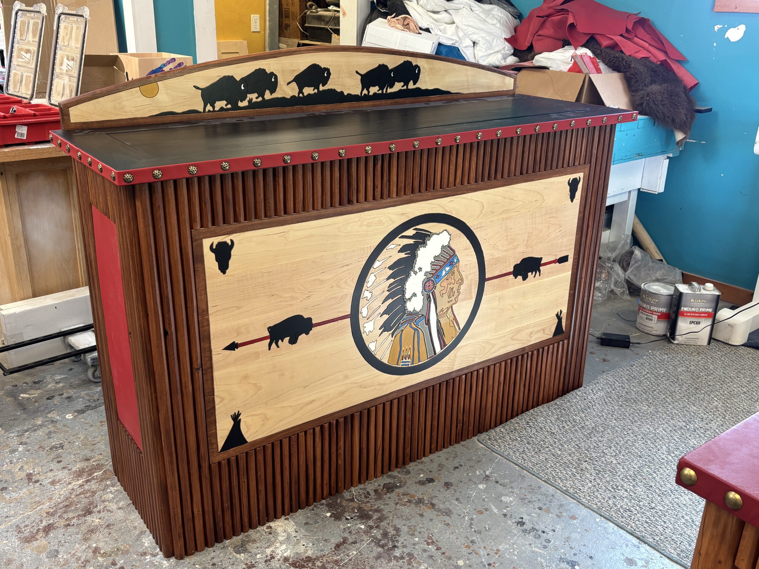 Western Heritage Pop-Up TV Entertainment Center - Image 2